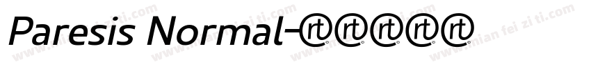 Paresis Normal字体转换